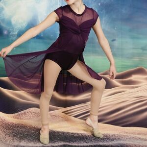 Purple Lyrical Dance Costume